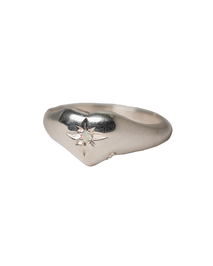 Love Drop Birthstone Ring - Sterling Silver