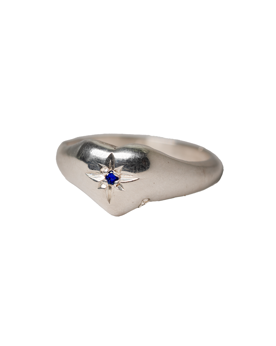 Love Drop Birthstone Ring - Sterling Silver