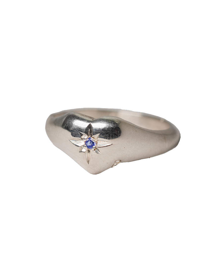 Love Drop Birthstone Ring - Sterling Silver
