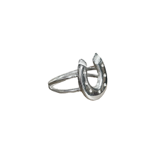 Lucky Horseshoe Ring - Sterling Silver