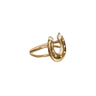 Lucky Horseshoe Ring - Solid 9K Yellow Gold