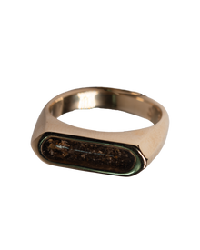 Memorial Channel Signet Ring - 9K Solid Gold