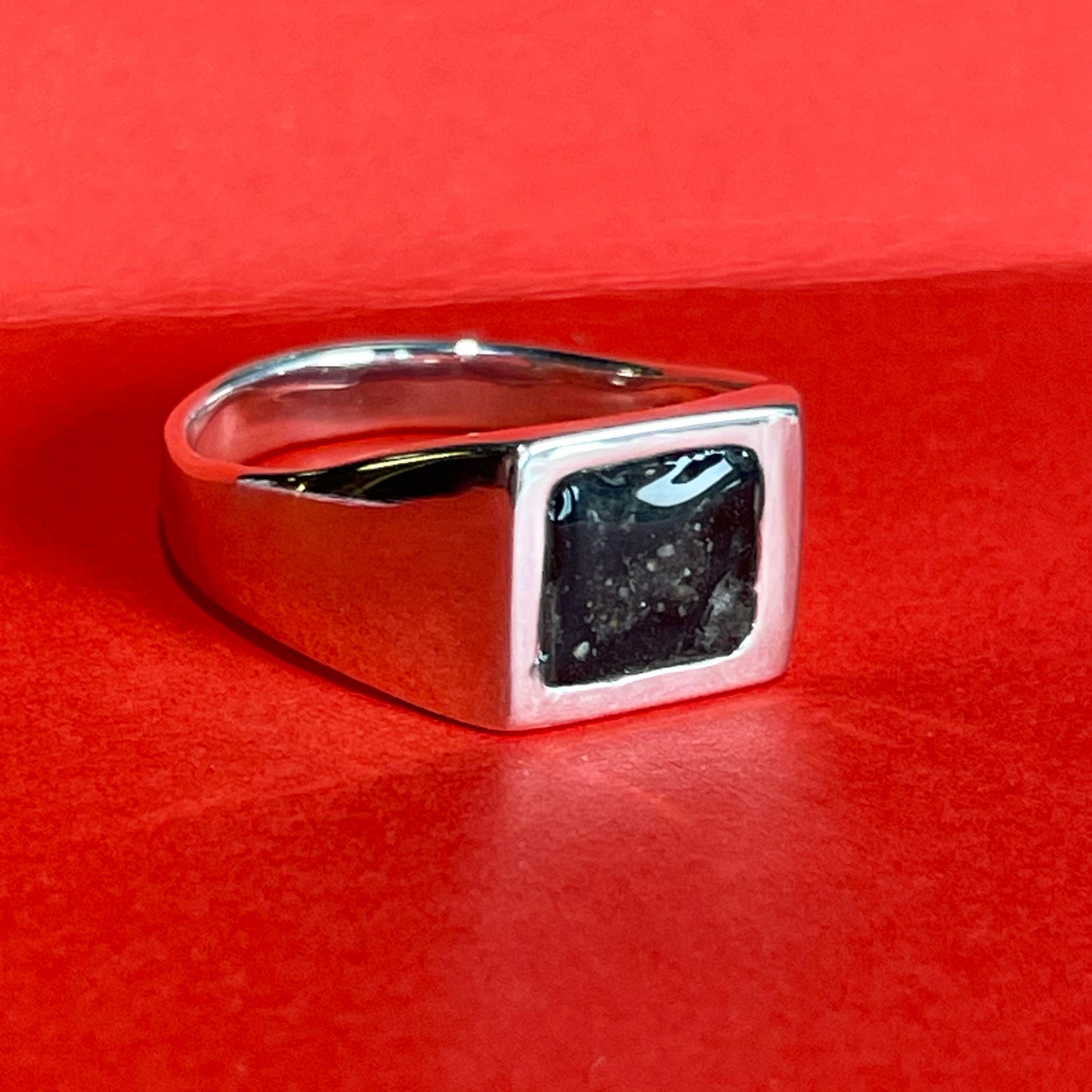 Memorial Signet Ring - Sterling Silver