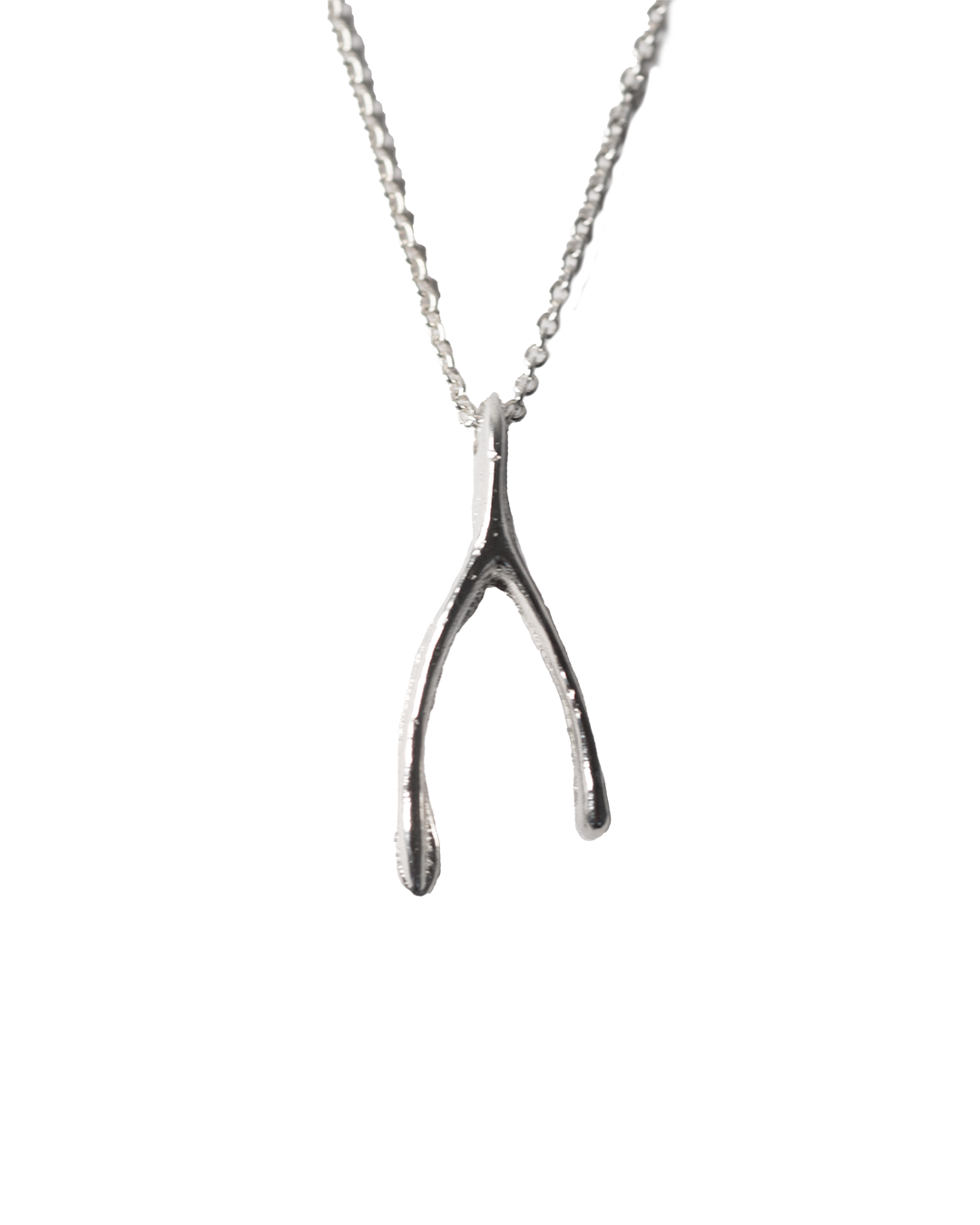 Le Petit' Wishbone Necklace - Sterling Silver