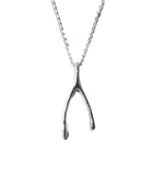 Le Petit' Wishbone Necklace - Sterling Silver