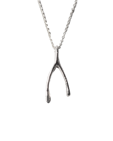 Le Petit' Wishbone Necklace - Sterling Silver