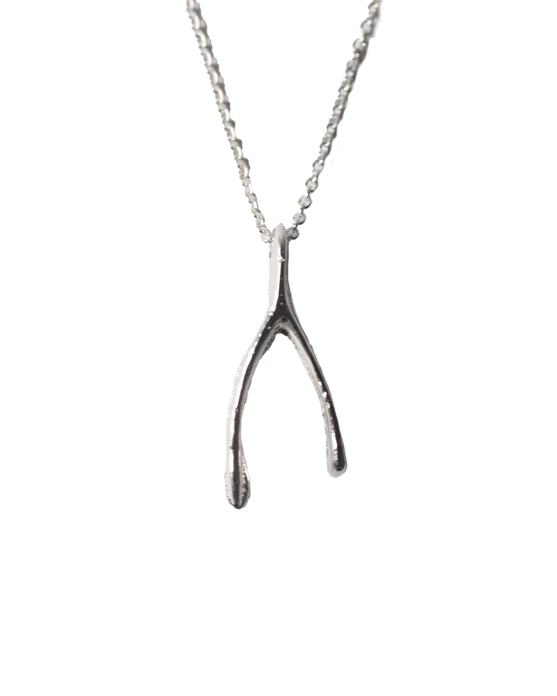 Le Petit' Wishbone Necklace - Sterling Silver