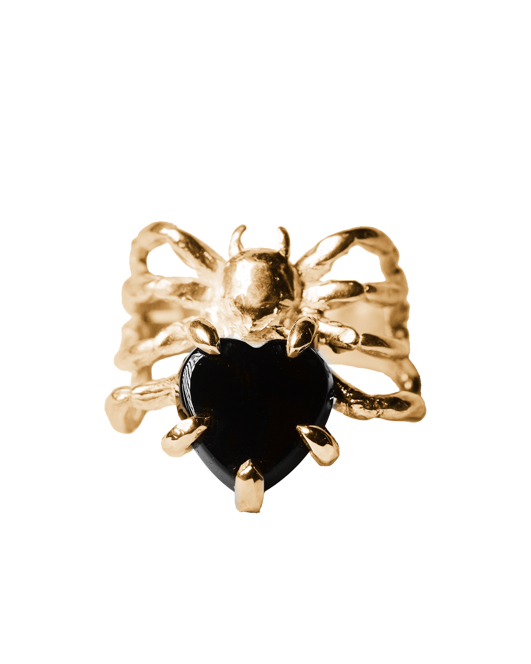 The Spider's Heart Ring - Solid 9K Gold
