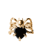 The Spider's Heart Ring - Solid 9K Gold