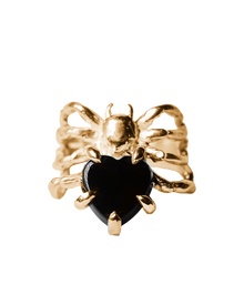 The Spider's Heart Ring - Solid 9K Gold