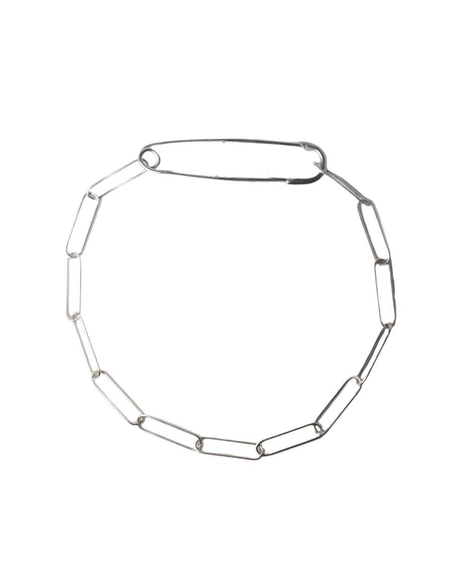 Safety Pin Bracelet- Sterling Silver