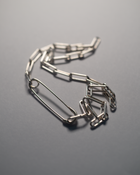 Safety Pin Necklace - Sterling Silver