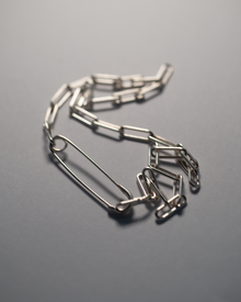 Safety Pin Necklace - Sterling Silver