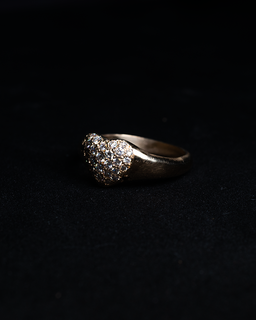 Love Drop Diamond Ring - Solid 9K Gold