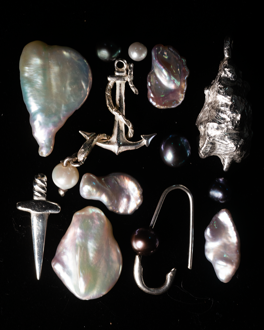 Serpent's Anchor Necklace - Solid 9K Gold