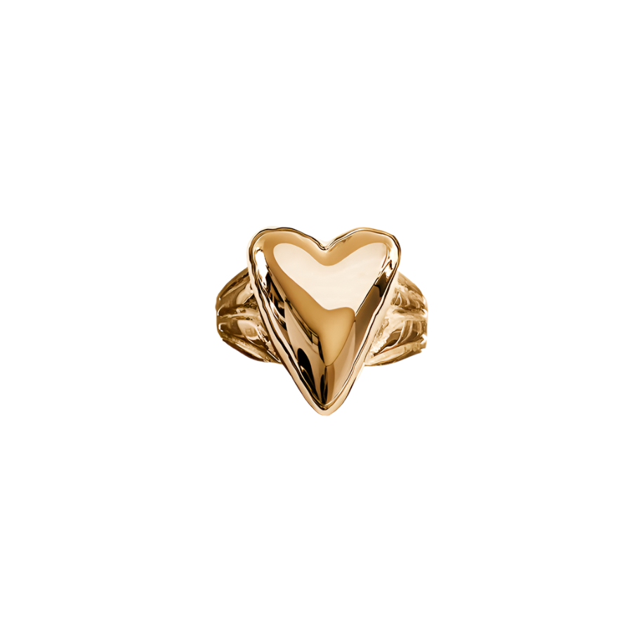 I'll be your Mirror Heart Ring - Solid 9K Gold