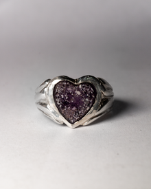 Heart's Ashes Ring - Sterling Silver