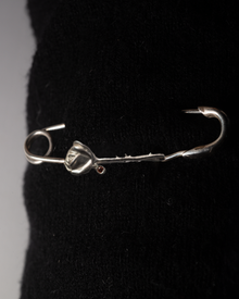 Crying Rose Pin- Sterling Silver