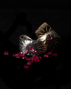 Ruby Rays Heart Ring - Sterling Silver