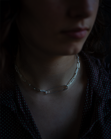 Safety Pin Necklace - Sterling Silver