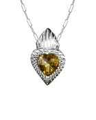 Burn My Heart Necklace - Sterling Silver