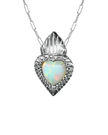 Burn My Heart Necklace - Sterling Silver