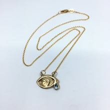 Crying Eye with Crystal Tear Necklace
