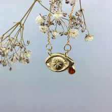 Crying Eye with Crystal Tear Necklace