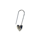 Little Heart Padlock Earring - Sterling Silver