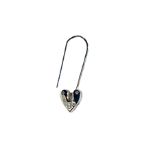 Little Heart Padlock Earring - Sterling Silver