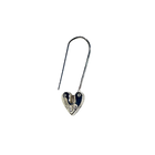 Birthstone Little Heart Padlock - Sterling Silver