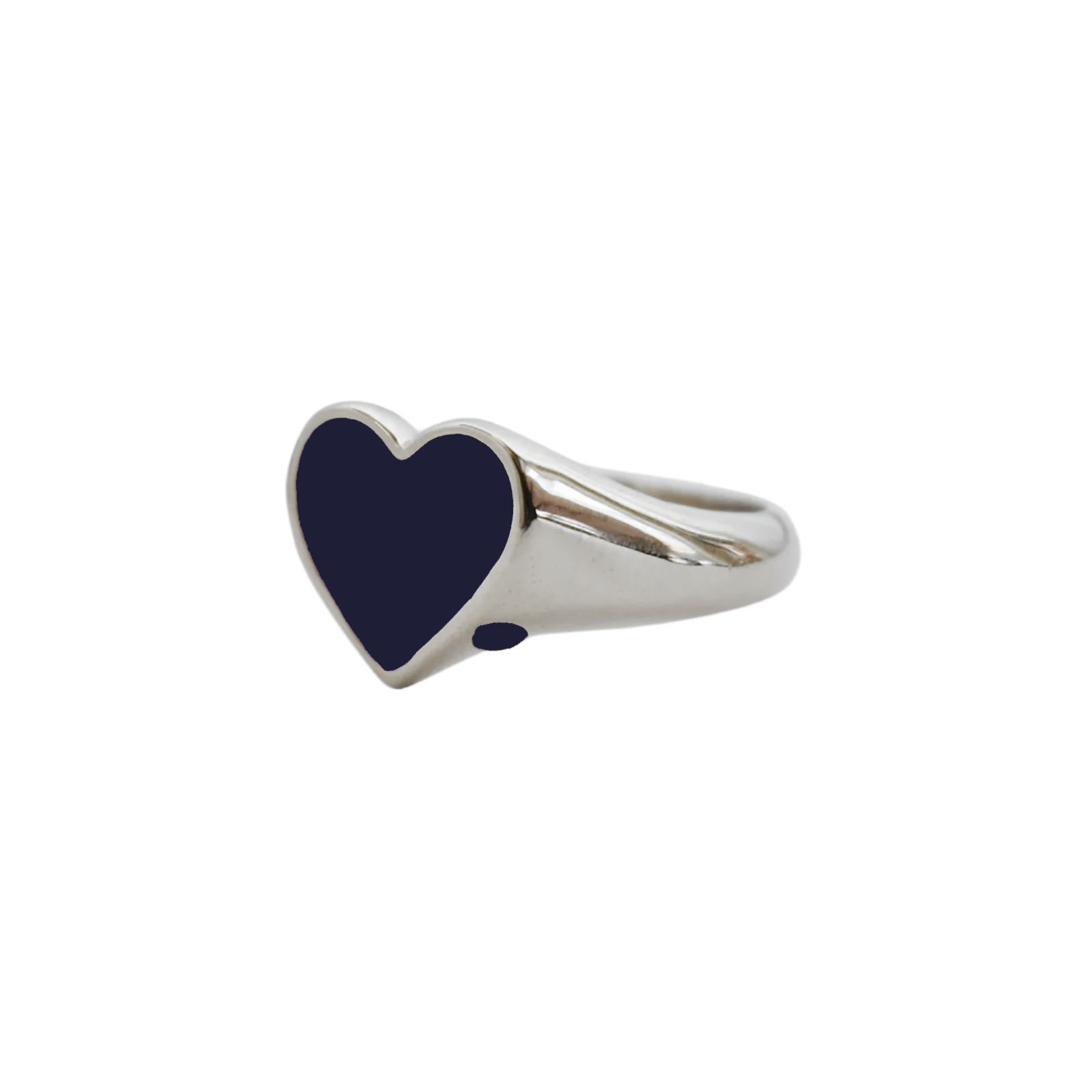 Bleeding Heart Ring Silver