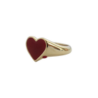 Bleeding Heart Ring- Solid 9K Gold