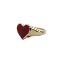 Bleeding Heart Ring- Solid 9K Gold