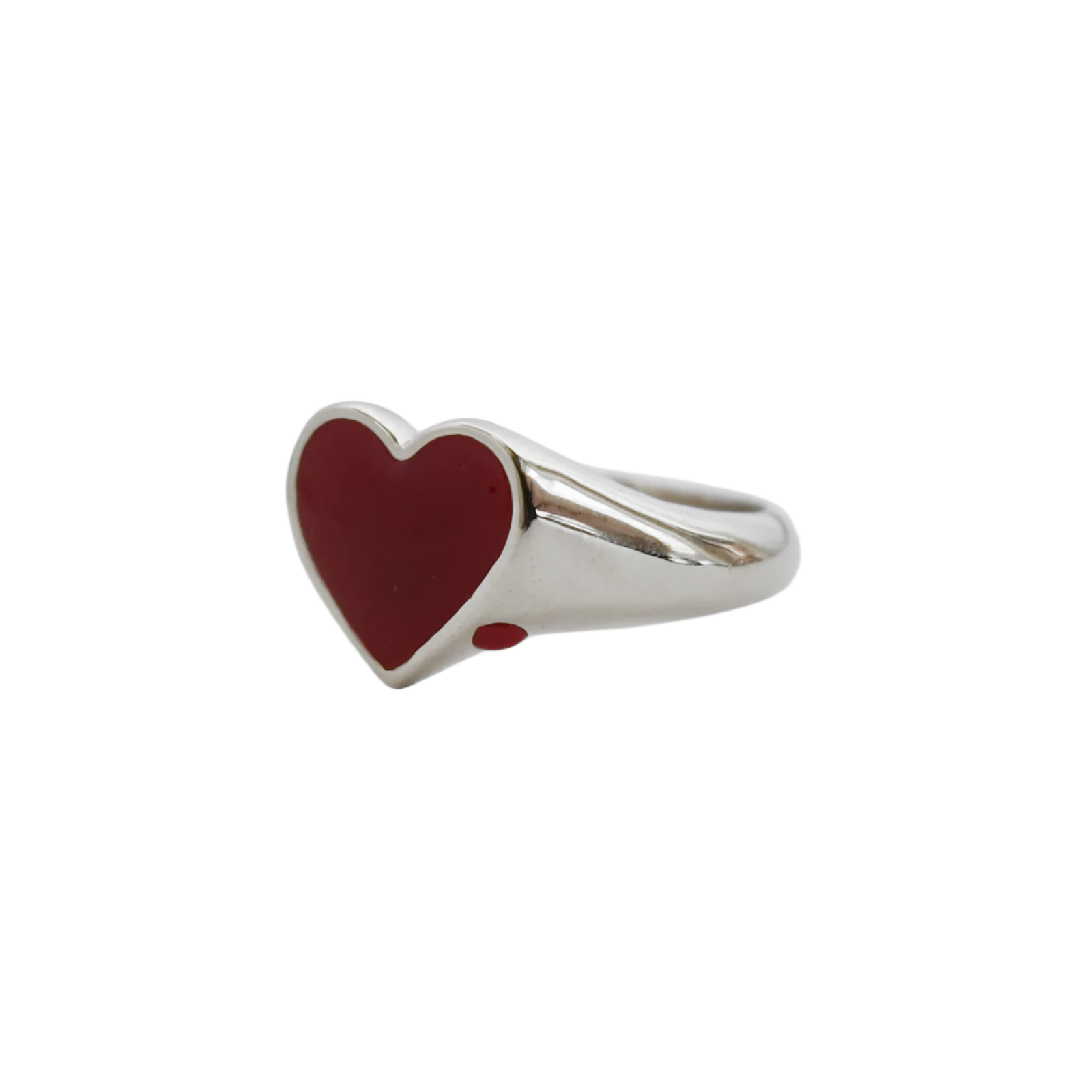 Bleeding Heart Ring - Sterling Silver