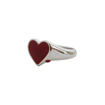 Bleeding Heart Ring - Sterling Silver