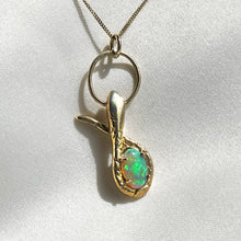 Serpent & the Opal Necklace - Solid 9K Gold