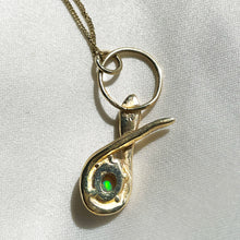 Serpent & the Opal Necklace - Solid 9K Gold