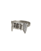 Diamond Le'Petit Fang Ring - Sterling Silver