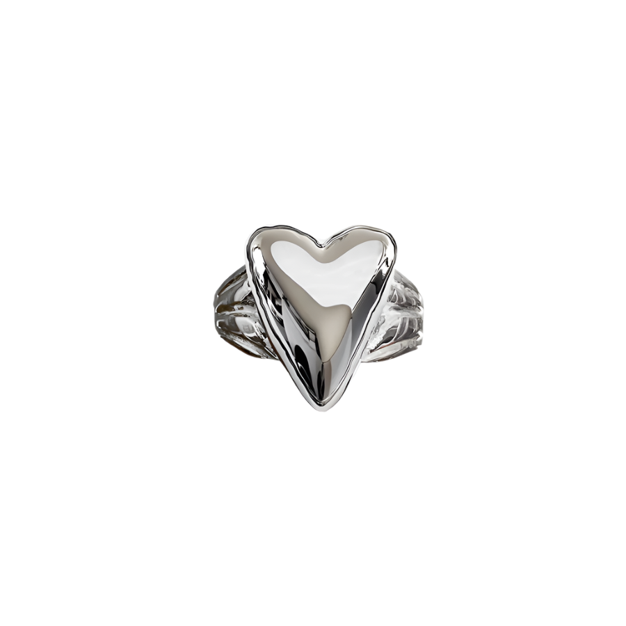 I'll be your Mirror Heart Ring - Sterling Silver