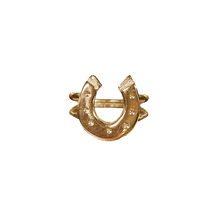Lucky Horseshoe Ring - Solid 9K Yellow Gold