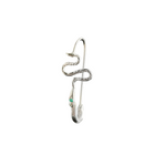 Ophidian Birthstone Safety Pin Earring - Sterling Silver