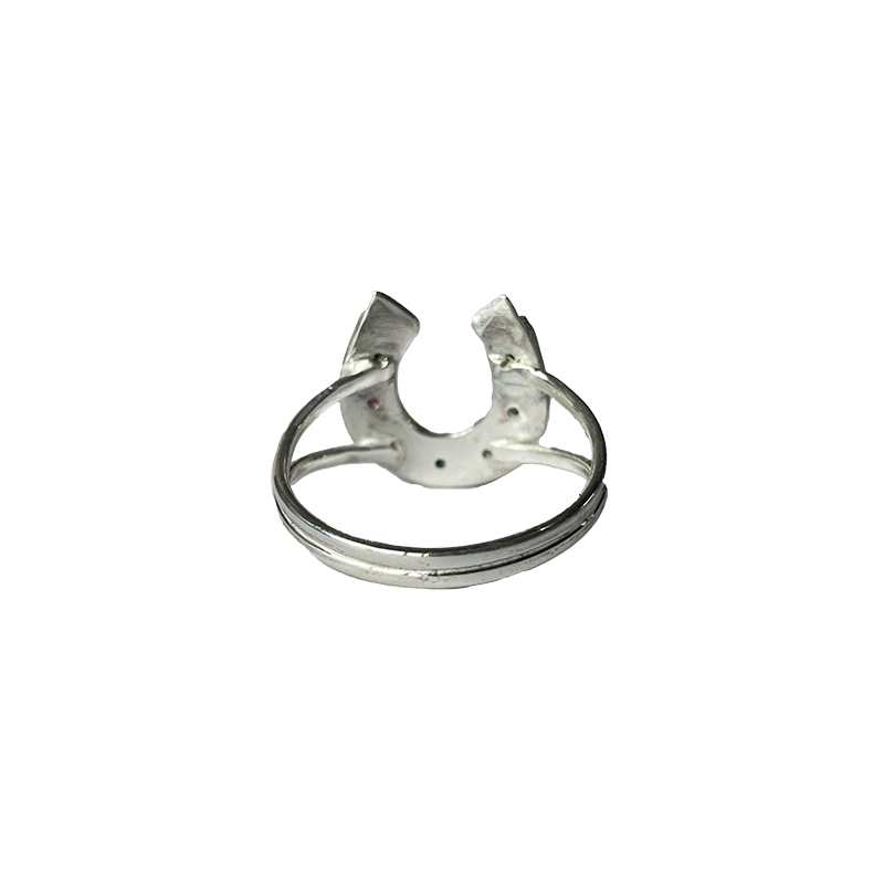 Horseshoe Seven Stones Ring - Sterling Silver