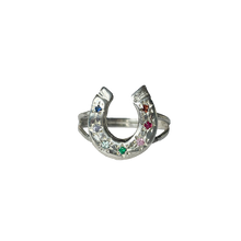 Horseshoe Seven Stones Ring - Sterling Silver