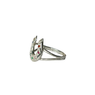 Horseshoe Seven Stones Ring - Sterling Silver