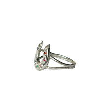 Horseshoe Seven Stones Ring - Sterling Silver