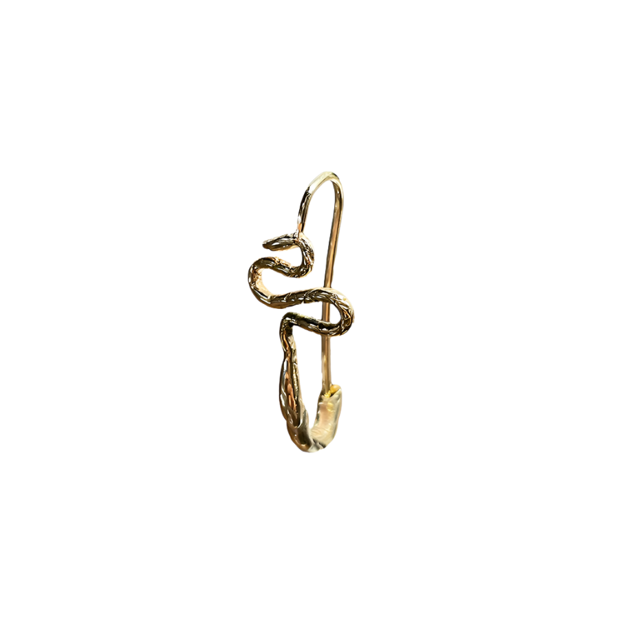 Ophidian Safety Pin Earring