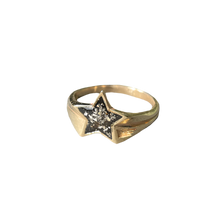 Large Ashes Shooting Star Ring - 9K Solid Gold