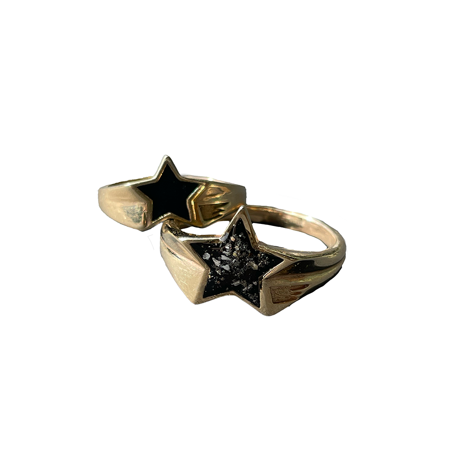 Large Ashes Shooting Star Ring Large