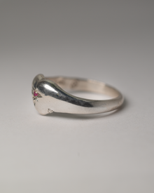 Love Drop Birthstone Ring - Sterling Silver